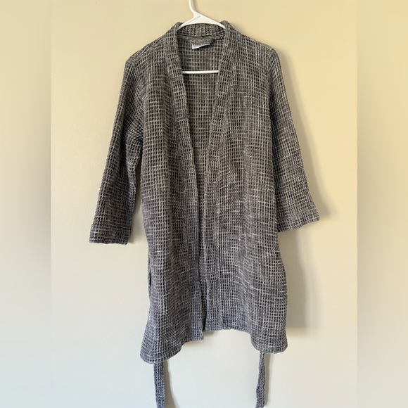 Parachute Waffle Robe in Gray 100% Turkish Cotton Size Small - Picture 7 of 14